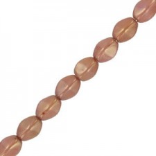 Czech Pinch beads 5x3mm Chalk white gold luster 03000/14497